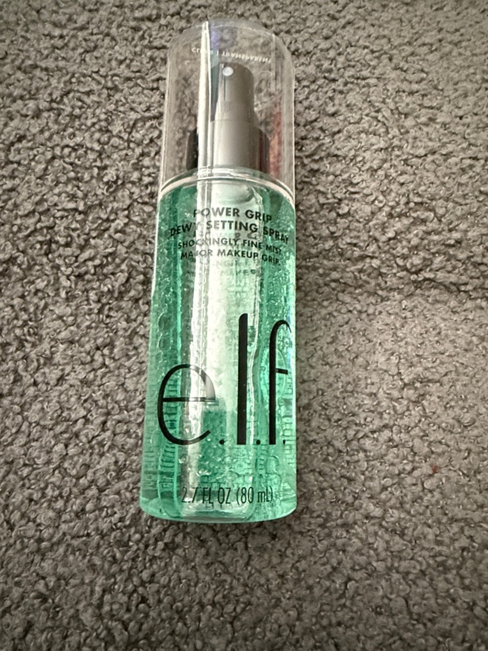 e.l.f. Power Grip Dewy Setting Spray - Green Gel Bottle